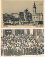 22 db RÉGI történelmi magyar város képeslap és fotólap vegyes minőségben / 22 pre-1945 historical Hu...