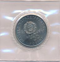 1980. 100Ft Ni "Szovjet-magyar közös űrrepülés" lezárt fóliatokban T:UNC 
Adamo EM61