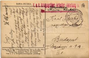 1917 Rava-Ruska, Rawa Ruska; WWI military, market square. Verlag der k.u.k. Feldbuchhandlungen des 4...