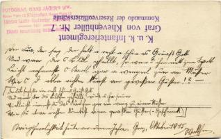 1915 Osztrák-magyar katona / WWI Austro-Hungarian K.u.K. military, soldier. Fotograf Hans Jäger (Kla...