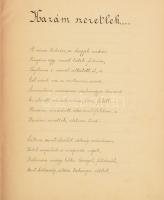 cca 1890 ,,Magyar, német és franczia irálytani gyakorlatok", szépírás gyakorlófüzet, kb. 100 be...