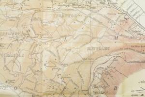 Budapest-Zugliget és környéke, 1908-as térkép reprintje, 63x51 cm