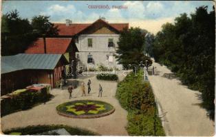 1914 Csíz, Csízfürdő, Kúpele Cíz; Fürdőház. Herskovits Mór első csizi bazár kiadása 22 sz.-1913. / spa, bathhouse (EK)