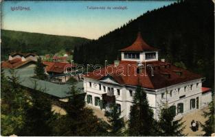 Iglófüred, Bad Zipser Neudorf, Spisská Nová Ves Kupele, Novovesské Kúpele; Tulipán ház és vendéglő. Ferencz D. kiadása / villa and restaurant