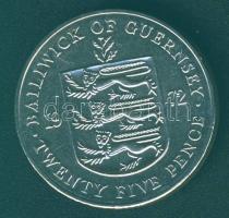 Guernsey 1972. 25p "25. házassági évforduló" T:BU
