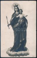 1946 Mindszenty József (1892-1975) bíboros saját kézzel írt, címzett és aláírt üdvözlő képeslapja