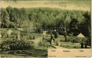 1909 Szliács, Sliac; liget / park (Rb)