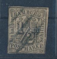 Német államok - Hamburg 1859 Forgalmi bélyeg Mi 1 (Mi EUR 750.-)