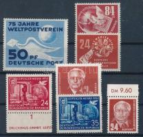 NDK 1949-1952 Forgalmi értékek Mi 242, 260, 275, 315-316, 324, 326 (Mi EUR 145.-)