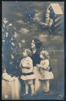 1915 Tábori posta képeslap Bánfihunyadra küldve piros "K.u.K. KRIEGSMARINE / S.M. BABENBERG&quo...