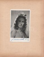 Muráti Lili (1911-2003) magyar színésznő és írónő aláírt fényképe. Inkey Tibor felvétele, mérete: 13...