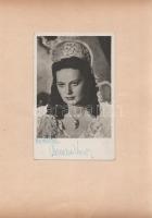 Szemere Vera (1923-1995) színésznő dedikált fényképe: ,,szeretettel Szemere Vera". Mérete: 140x...