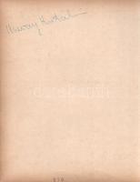 Major Tamás (1910-1986) kétszeres Kossuth-díjas színész, rendező, színházigazgató autográf ajánlása ...