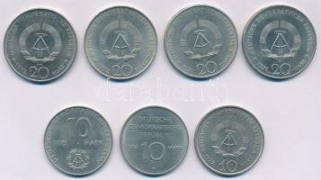 NDK 1971A 20M Cu-Ni "Ernst Thälmann 85. születésnapja" + 1971. 20M Cu-Ni "Heinrich Ma...