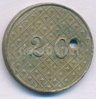 Pozsony ~1850. "Palugyay" Palugyay Jakab vendéglőtulajdonos, pezsgőgyáros 20 értékű bárcáj...