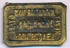 ~1900 "Diósgyőr Vas Gyári Fogy. Szövetkezet - 1/2 drb. jég." Cu bárca (19x28mm) T:XF