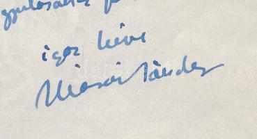 1951 Posillipo, Márai Sándor (1900-1989) író autográf levele, aláírásával, Molnár József (1918-2009)...