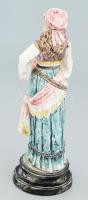 Royal Dux Bohemia kisplasztika - Carmen. Polikróm mázakkal fedett öntött finomfajansz. Jelzett, kis ...