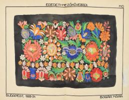 Bogár Mária (-), kb. 32 db mű: Sárközi, drávamelléki, mezőkövesdi, torockói, buzsáki, somogyi és egy...