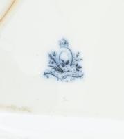 Staffordshire JR & Co. "India Flower" kínáló. Jelzett, repedéssel, 26x15 cm