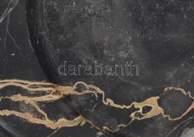 1930, Márvány tál, patinált fém lóalakkal, "M. Kir. 2. honvéd hiradó század tisztikarának tiszt...