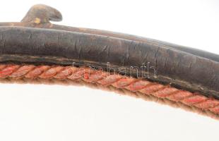 Antik lóhámból készített tükör, korának megfelelő állapotban, 58x42 cm