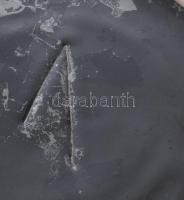 Retro iparművészeti váza, gyári tűzhibával, kopással, m: 27 cm