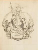 Franz von Bayros (1866-1924): Ex libris Rabovszky István, szecessziós ex libris, rajta egy allegorik...