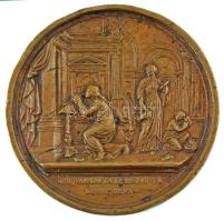 Olaszország ~1840. "Mária Beatrix hercegnő halálának emlékére" öntött bronz emlékérem, az ...
