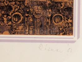 Rátkai György (1940-2009): Tengerek ura. Szitanyomat, papír, jelzett, művészpéldány EA X/XV számozás...