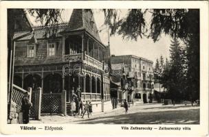 Előpatak, Valcele; Vila Zathureczky / Zathureczky villa. E. Téglas kiadása, Carmen felvétele / villa (EK)