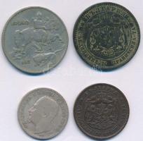 Bulgária 1881. 5s bronz + 10s bronz + 1891KB 1L Ag "I. Ferdinánd" Körmöcbánya + 1930. 10L ...