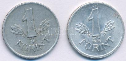 1946. 1Ft Al "Kossuth-címer" + 1952. 1Ft Al "Rákosi-címer" T:XF,VF Adamo F6