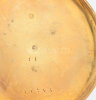 Arany (Au) 14K zsebóra, jelzett, sérült, d: 4 cm, bruttó: 32,4 g
