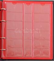 Használt, jó állapotú berakóalbum 7db műanyag berakólappal klf méretű érmék számára, illetve benne 1...