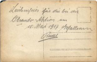 1917 Kotor Cattaro; SMS NOVARA cs. és kir. haditengerészet Helgoland-osztályú gyorscirkáló elesett m...