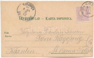 1898 (Vorläufer) Daruvár, Daruvar; Park, Bad, Kloster Pakra / fürdő, park, Pakra szerb ortodox kolos...