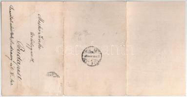 1903 Abbazia, Opatija; Alfred Dietrich. 3-tiled folding panoramacard (Rb)