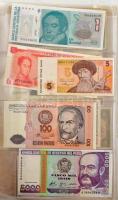 36db-os külföldi bankjegytétel használt állapotú berakóalbumban T:vegyes
36pcs foreign banknote lot...