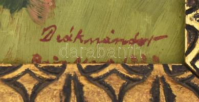 Deák Nándor (1883-1953): Nagybányai virágzó fák (Gutin), 1938. Olaj, karton. Jelezve jobbra lent. Há...