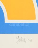 Joláthy Attila (1927-1998): 767 FKS, 1976. Szitanyomat, papír, jelzett, számozott (7/10). 30x28,5 cm...
