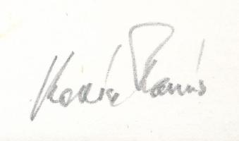 Kovács Tamás László (1964-): Körkörös kompozíció (cím nélkül), 1991. Szitanyomat, papír, jelzett. d:...