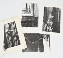 Bándi András (1952-): LTL (6 db sokszorosított grafika). Xerox (fénymásolat), papír, mindegyik jelze...