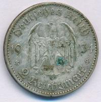 Német Harmadik Birodalom 1934J 2M Ag "Náci hatalom 1. évfordulója 1933. márc. 21. - Garnisonkir...