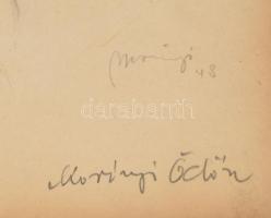 Morinyi Ödön (1877-1958): Női akt. Ceruza, papír, jelzett. 24×19,5 cm