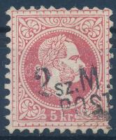 1867 5kr 2 sz. mozgóposta bélyegzéssel