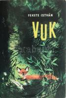 Fekete István: Vuk. Bp., 1967, Móra Ferenc, 87+1 p. Második kiadás. Csergezán Pál rajzaival illusztrálva. Kiadói egészvászon-kötés, kiadói papír védőborítóban, jó állapotban.