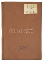 cca 1908, Békéscsabai német nyelvű katonai igazolvány, kissé sérült kötésben