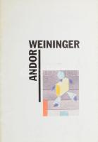 Bajkay Éva: Weininger Andor és a pécsi művészkör. Bp., 1991, Magyar Nemzeti Galéria. 31 p. Néhány fekete-fehér illusztrációval. Kiadói papírkötés.