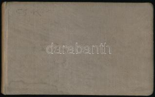 cca 1916-1925 Csányi Károly (1873-1955) építész, művészettörténész, műegyetemi tanár jegyzetfüzete, ...